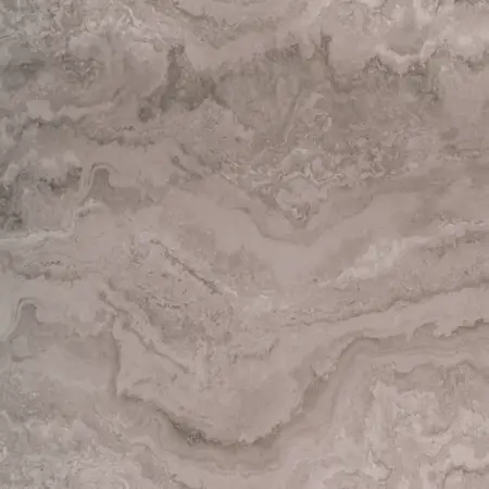 Detaliu de textura bej cu straturi ondulate, cu aspect de travertin, pentru panoul decorativ PVC
