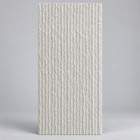 Panou 3D Wave alb prezentat individual pe un fundal neutru, cu relief vertical