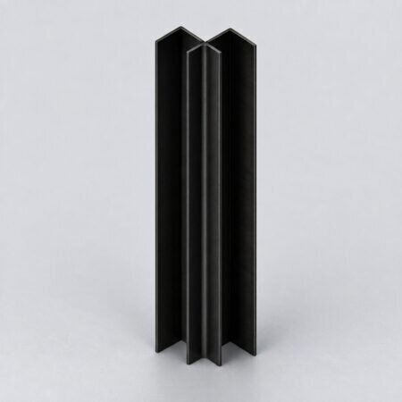 profil aluminiu colt interior negru