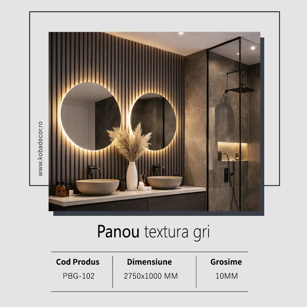 panou riflaj acustic gri antracit panou riflaj acustic gri antracit